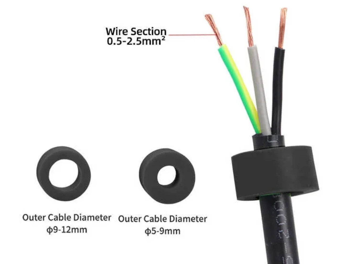 Quick Push Wire Connector 2 PIN IP68 Waterproof