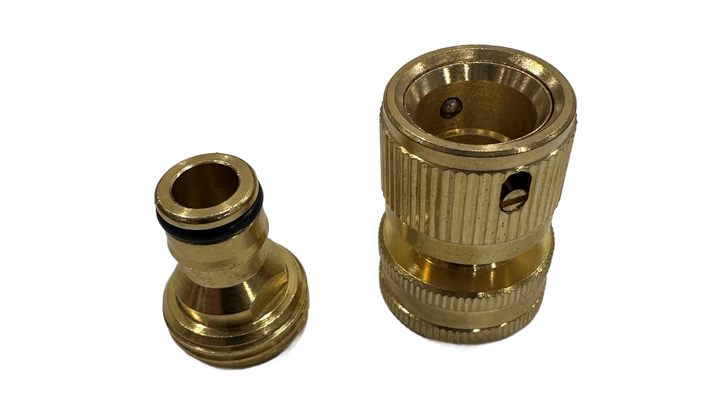 Quick Disconnect 3/4 Garden Hose - Brass